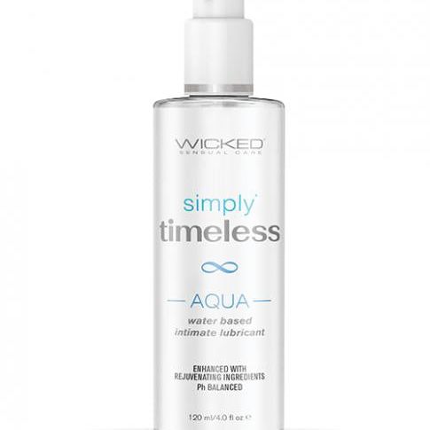 Wicked Sensual Care Simply Timeless Aqua Water Based Lubricant - 4 Oz Wicked sensual care