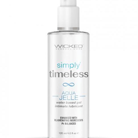 Wicked Sensual Care Simply Timeless Aqua Jelle Water Based Lubricant - 4 Oz Wicked sensual care