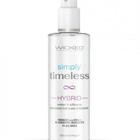 Wicked Sensual Care Simply Timeless Hybrid Water &amp; Silicone Lubricant - 4 Oz Wicked sensual care