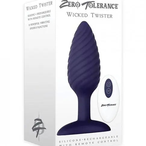 Zero Tolerance Wicked Twister Anal Rechargeable - Purple Evolved novelties inc.