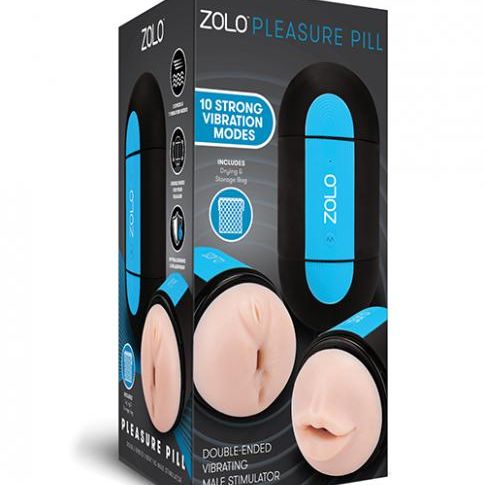 Zolo Pleasure Pill Double Ended Vibrating Stimulator - Ivory Xgen