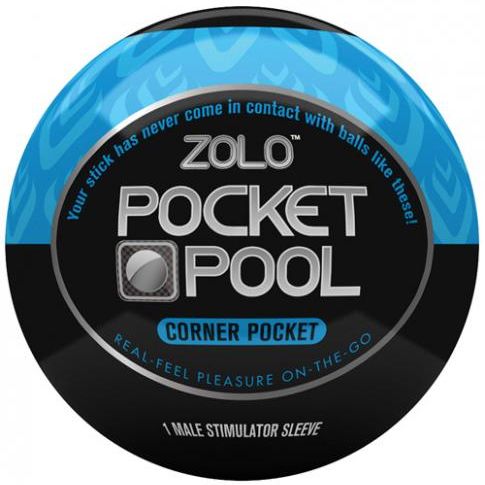 Zolo Pocket Pool Corner Pocket Blue Sleeve Adult Brand Concepts