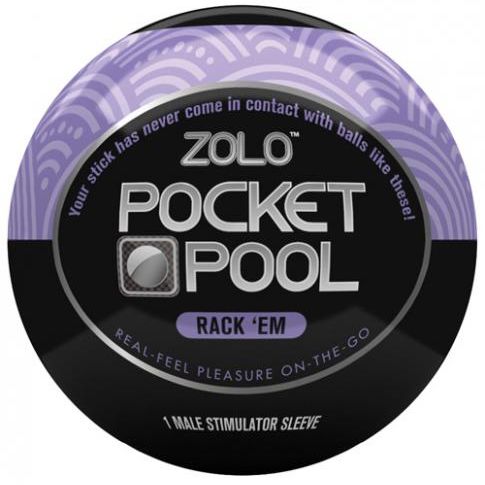 Zolo Pocket Pool Rack Em Purple Sleeve Adult Brand Concepts