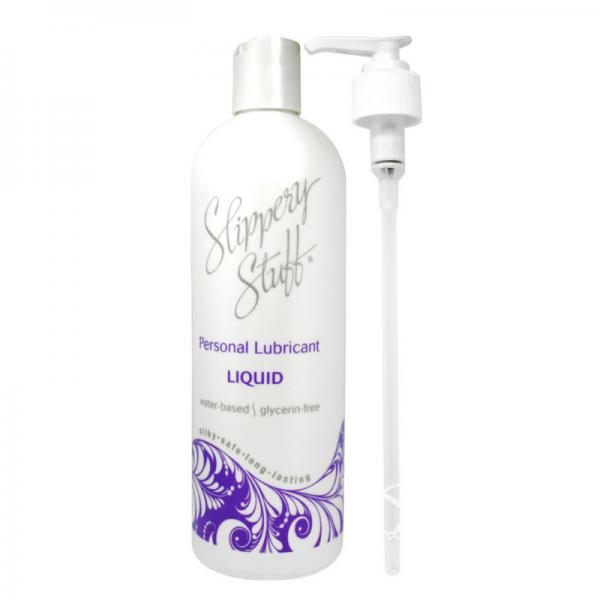 Slippery Stuff Liquid 16oz Pump Wated Based Lubricant Slippery Stuff