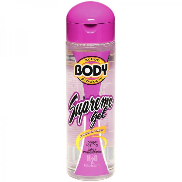 Body Action Supreme Water Based Gel Lubricant 2.3 Fl Oz Body Action