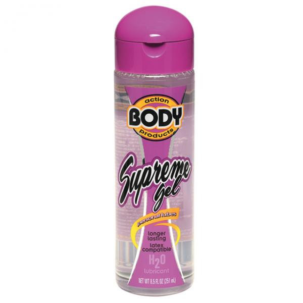 Body Action Supreme Water Based Gel Lubricant 8.5 Fl Oz Body Action