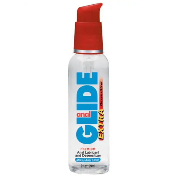 Body Action Anal Glide Extra 2 Fl Oz Water Based Desensitizing Lubricant Body Action