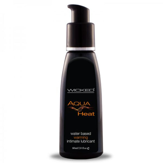 Wicked Aqua Heat Waterbased Warming Sensation Lubricant 2oz. Wicked