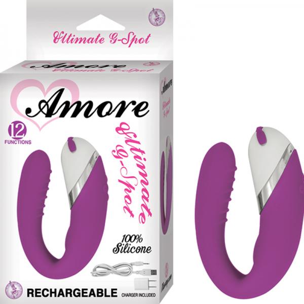 Amore Ultimate G Spot 12 Function Purple Vibrator Nasstoys