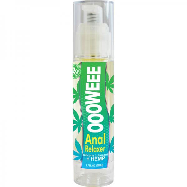 Ooowee Anal Relaxing Silicone Lubricant With Hemp Seed Oil 1.7 Oz Bottle Body Action