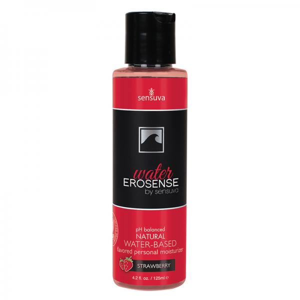 Erosense Water Strawberry Flavored Water-based Lubricant 4.2 Fl. Oz Bottle Sensuva