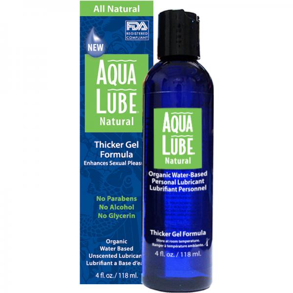 Aqua Lube Natural Gel 4 fluid ounces Paradise Marketing