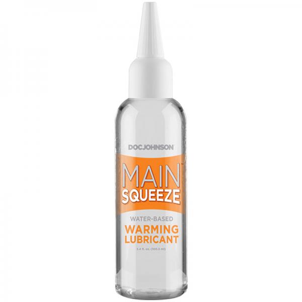 Main Squeeze Warming Water Based Lubricant 3.4oz Doc Johnson