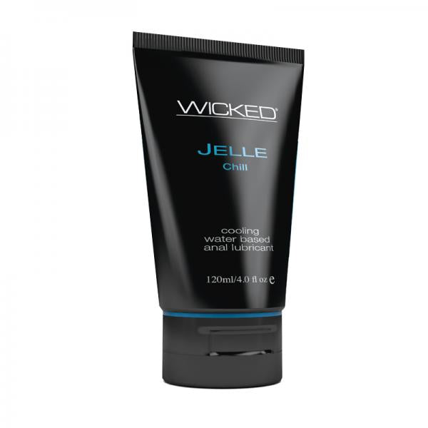 Wicked Jelle Anal Gel Cooling Sensation Lubricant 4oz Tube Wicked