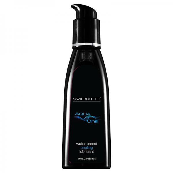 Wicked Aqua Chill Waterbased Cooling Sensation Lubricant 4oz Wicked