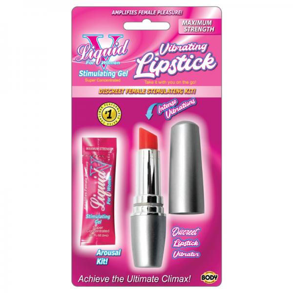 Liquid V Vibrating Lipstick Kit Body Action