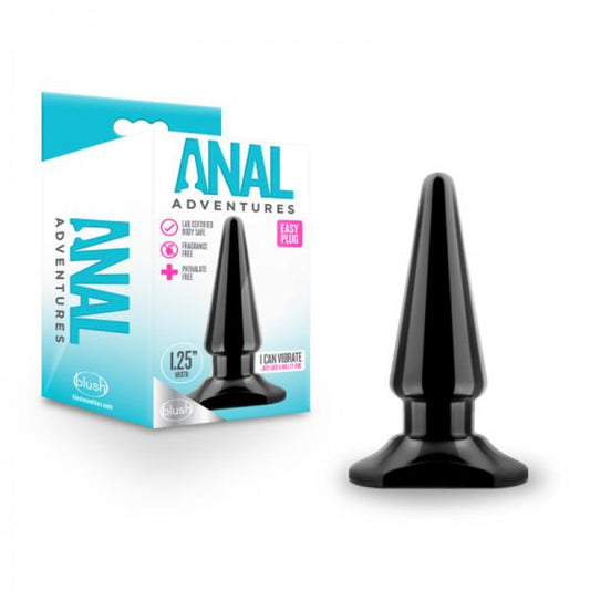 Anal Adventures Easy Plug Black Blush