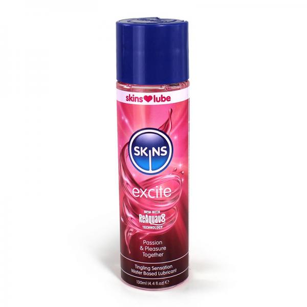 Skins Excite Tingling Water-based Lubricant 4 Oz. - Sexxxhive.com