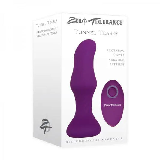 Zt Tunnel Teaser Rechargeable Silicone - Purple Zero Tolerance