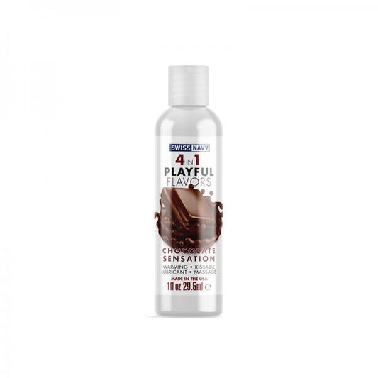 4 In 1 Playful Flavors Chocolate Sensation 1 Oz. - Sexxxhive.com