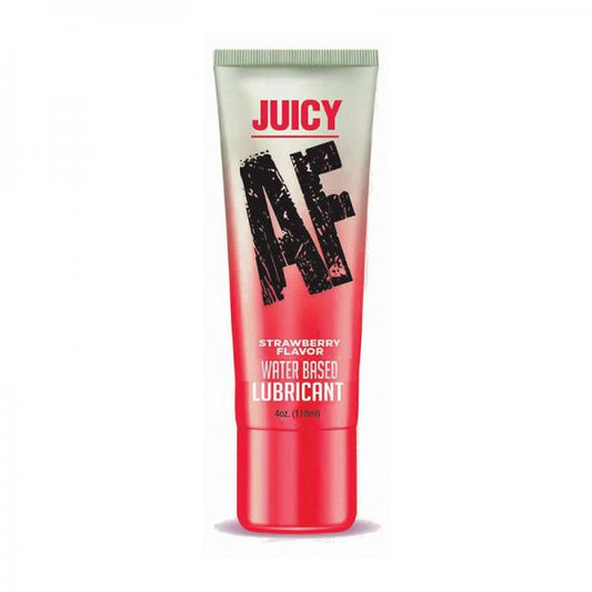 Juicy Af Water-based Lube - Strawberry 4 Oz - Sexxxhive.com