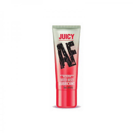 Juicy Af Water-based Lube - Strawberry 2 Oz - Sexxxhive.com