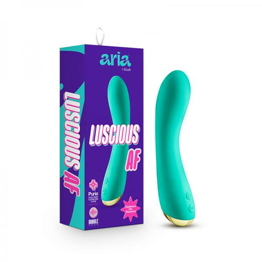 Aria Luscious Af G-spot Vibrator Teal Vee International Inc.