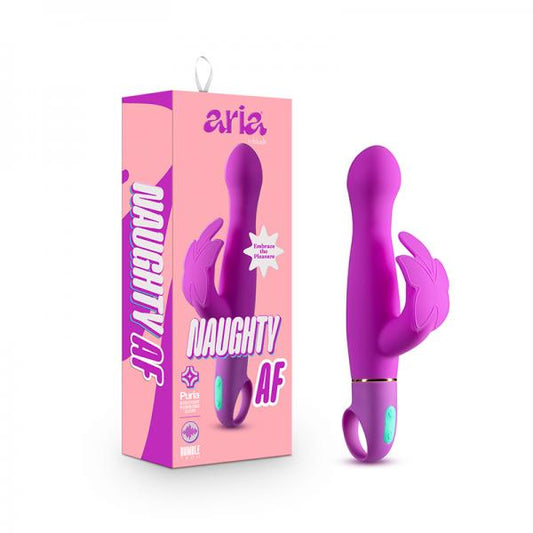 Aria Naughty Af Dual Stimulator Plum Vee International Inc.