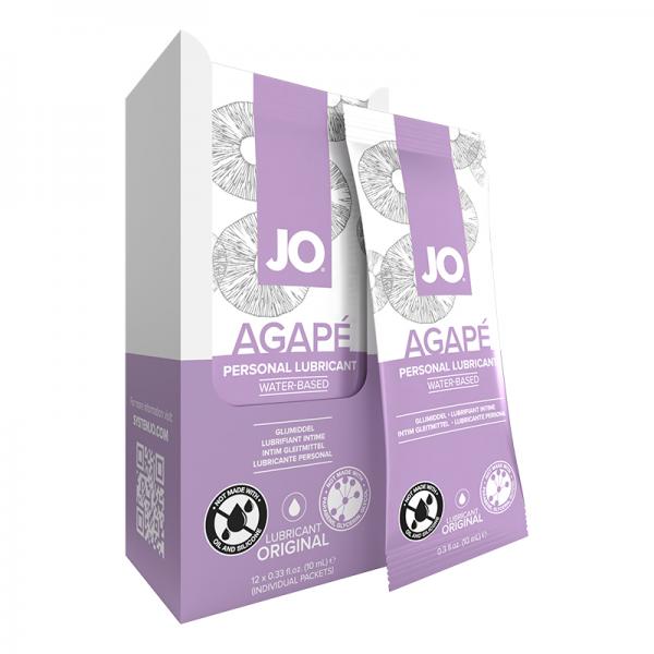 Jo H2o Agape Lubricant Foils 12-piece Display 0.34 Oz. System Jo