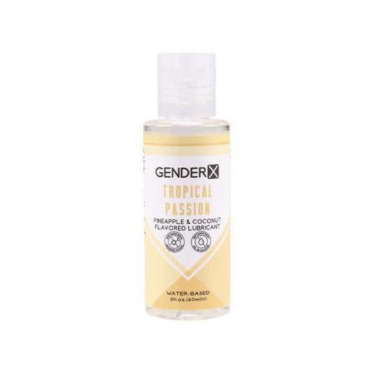 Gender X Tropical Passion Pineapple &amp; Coconut Flavored Water-based Lubricant 2 Oz. Evolved Novelties