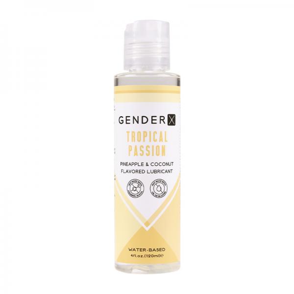 Gender X Tropical Passion Pineapple &amp; Coconut Flavored Water-based Lubricant 4 Oz. Evolved Novelties