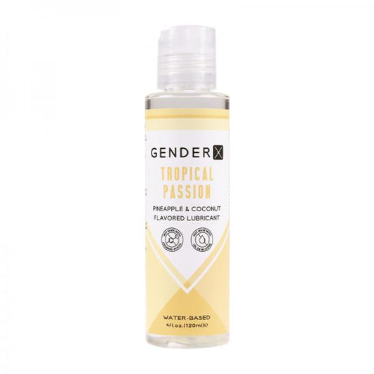 Gender X Tropical Passion Pineapple &amp; Coconut Flavored Water-based Lubricant 4 Oz. Evolved Novelties