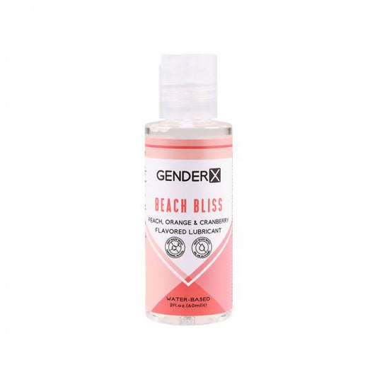 Gender X Beach Bliss Peach, Orange &amp; Cranberry Flavored Water-based Lubricant 2 Oz. Evolved Novelties