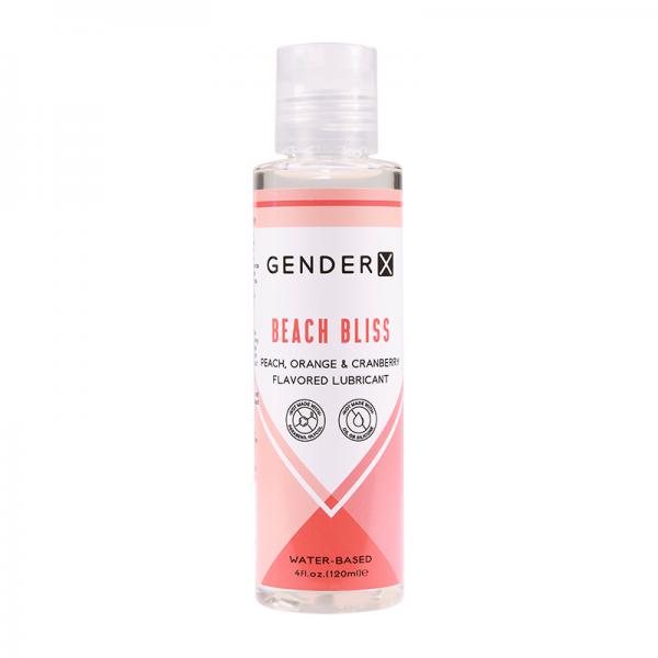 Gender X Beach Bliss Peach, Orange &amp; Cranberry Flavored Water-based Lubricant 4 Oz. Evolved Novelties