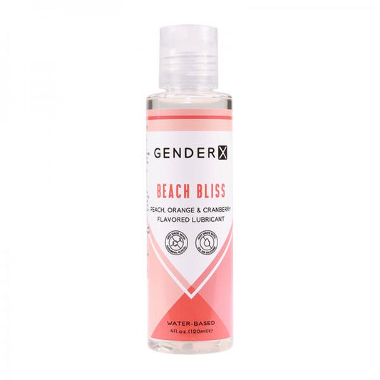 Gender X Beach Bliss Peach, Orange &amp; Cranberry Flavored Water-based Lubricant 4 Oz. Evolved Novelties