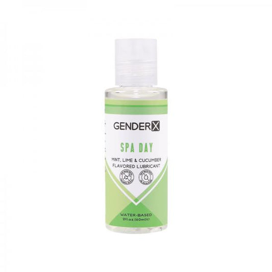 Gender X Spa Day Mint, Lime &amp; Cucumber Flavored Water-based Lubricant 2 Oz. Evolved Novelties