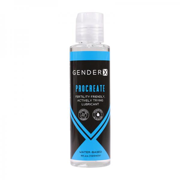 Gender X Procreate Fertility Friendly Water-based Personal Lubricant 4 Oz. Evolved Novelties