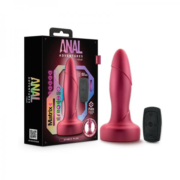 Anal Adventures Matrix Atomic Plug With Remote Martian Wine Vee International Inc.