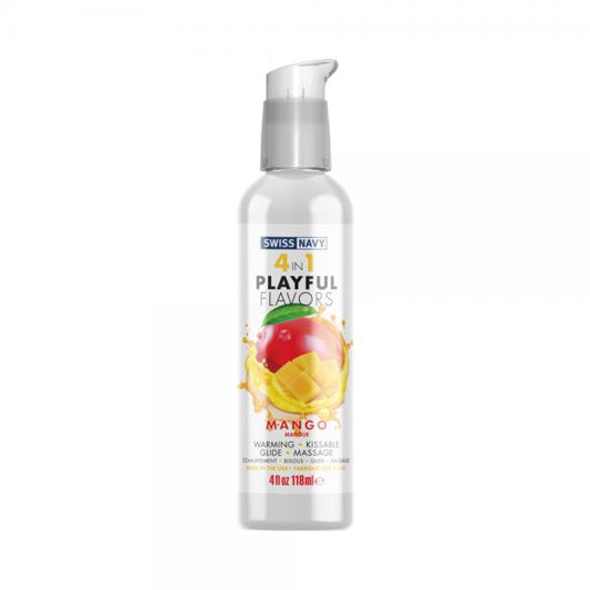 Swiss Navy 4 In 1 Playful Flavors Mango 4 Oz. M.D. Science Lab