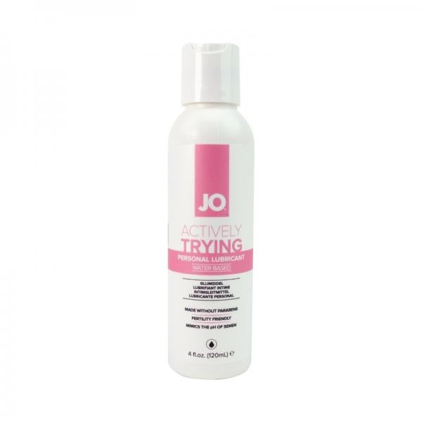 Jo Actively Trying Paraben-free Water-based Lubricant 4 Oz. System Jo