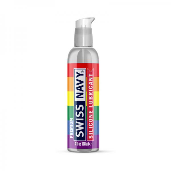 Swiss Navy Premium Silicone Pride Lubricant 4 Oz. M.D. Science Lab