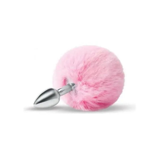 2.5 Fluffy Bunny Metal Plug W/ Pink Tail Whipsmart