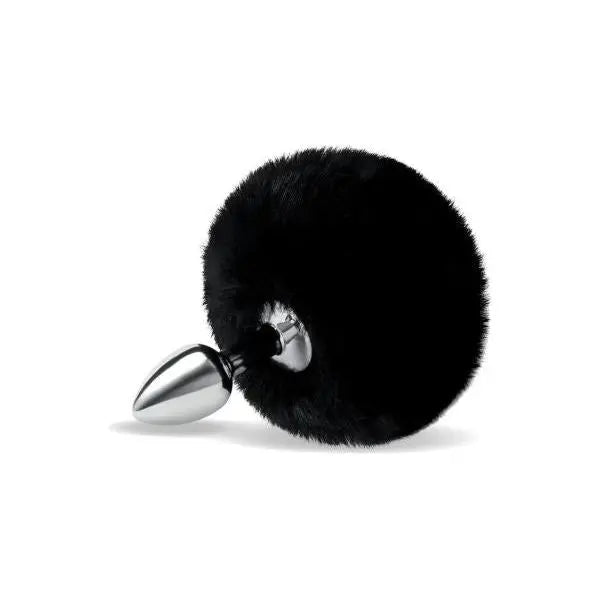 2.5 Fluffy Bunny Metal Plug W/ Black Tail Whipsmart