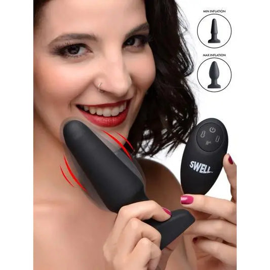 Worlds First Remote Control Inflatable 10x Vibrating Silicone Anal Plug XR Brands