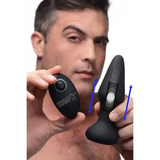 7x Slim Thumping Silicone Anal Plug XR Brands