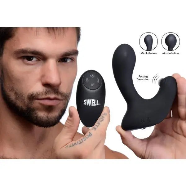 10x Inflatable And Tapping Silicone Prostate Vibrator XR Brands