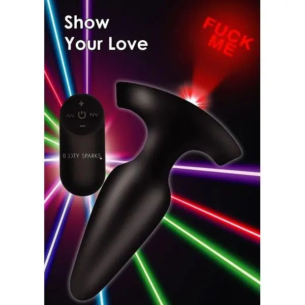 28x Laser Fuck Me Silicone Anal Plug With Remote Control - Medium XR Brands