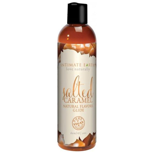 Intimate Earth Salted Caramel Glide 2oz - Sexxxhive.com