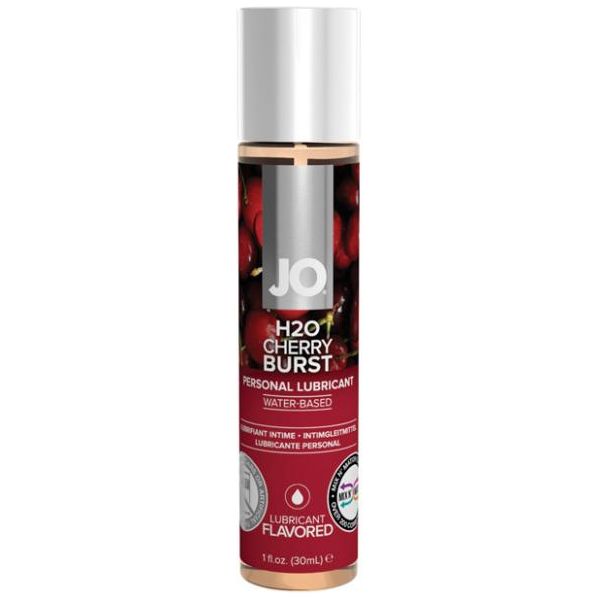 System JO H2O Flavored Lubricant Cherry 1oz - Sexxxhive.com