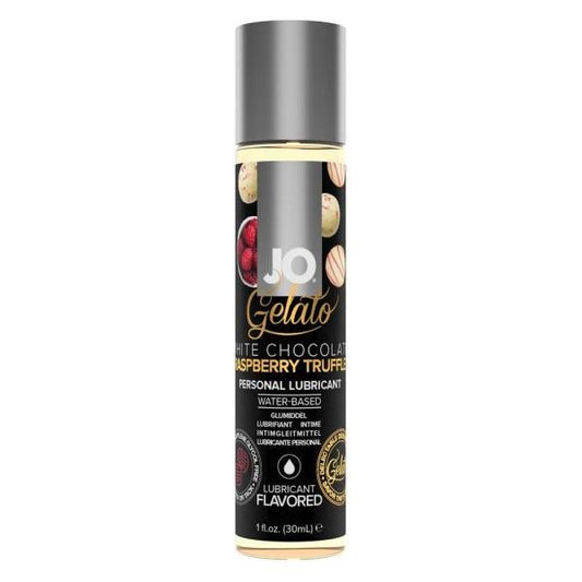 Jo Gelato White Chocolate Raspberry Truffle Water Based Lube 1 Oz - Sexxxhive.com